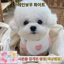 강아지 케이프 고양이 스카프 애견 턱받이 머플러 반다나 목걸이 악세사리 넥카라, 1개, 레인보우 화이트