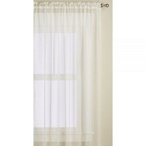 Editex Home Textiles Monique 시어 윈도우 패널 137.8 x 22.9 cm 베이지