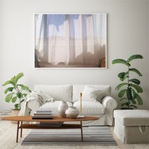 유홍아트 가로형 창문 바다 햇살 풍경 사진 그림 액자 프레임 6호 (8554532), 5.행운바람창문