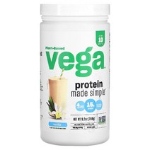 이지몰 Vega (베가) 식물성 Protein Made Simple 캐러멜 토피 맛 258g(9.1oz) No.28972, 260.82 g, 바닐라