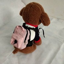 강아지 중형견 애견 산책 유치원 백팩 매는 가방 배변 의류, 핑크, M