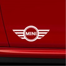 BMW미니 로고 범퍼 트렁크 꾸미기 흠집가리기 스티커 뒷유리 잔기스 파인곳커버 쏘나타LF 찌그러진곳보완 제네시스 쏘렌토 스크레치 캐스퍼 싼타페DM, 1개, 블랙