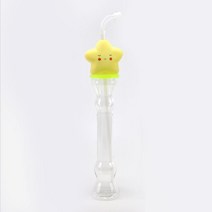 아기별 캐릭터 슬러시 병 슬러쉬 보틀 용기 빨대 토네이도 글라스 컵 전통시장 1박스(100EA)