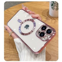 아이폰 14 케이스 출시 투명 젤리 실리콘 iphone plus 13 12 11 pro max 도금 커버용 magsafe 무선 충전 용 럭셔리 마그네틱