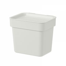 이케아 홀바르 통 + 뚜껑 라이트그레이 3L 604.321.95, bin with lid