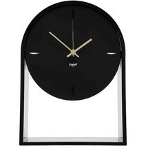 카르텔 시계 Kartell Air du Temps Table Clock Plastic Black 21.5 x 8 30 cm126316