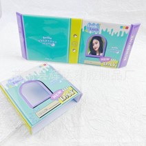 포카 바인더 포토카드 케이스 미국 빈티지 포토 카드 3 인치 홀더 북 아이돌 사진 폴라로이, green shell