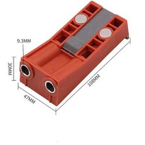 목공 트리머목공 앵글 홀 로케이터 펀치 가이드 고정 드릴 DIY 도구 포켓 지그 키트, 02 Bilateral