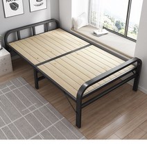 접이식 원목 침대 나무 간이 이동식 렌탈룸 임대 사무실, 업그레이드 수입 소나무 침대 보드 100CM