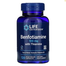 라이프 익스텐션 벤포티아민 비타민B1 100mg 120정