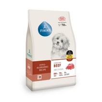 [반려동물/강아지전용사료] 피니키 그레인프리 소고기 강아지사료 2kg, 1개, 소