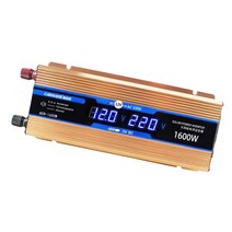 태양광인버터 순수 사인파 인버터 dc12v to ac220v for 1600w usb 충전 포트 전압 변압기 전력 변환기 태양광 인버터, 없음