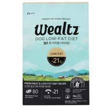 웰츠 독 저지방 다이어트 강아지 사료, 2.1kg, 1개