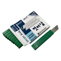 화신 칼날 2통씩판매 화신 컷터칼날(대) 컷터칼 커터칼 7칸 18mm, 2통(20케이스)