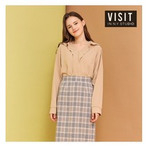 비지트인뉴욕 러플카라 블라우스 VX8LSF1