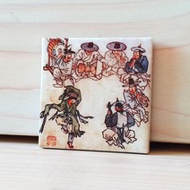 명화타일마그넷 단원 김홍도_무동