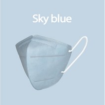 케어랩 하이클린 KF94 새부리형 컬러마스크 중형/대형, (중형)스카이블루200매