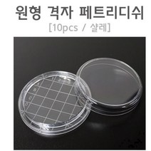 원형 격자 페트리디쉬 실험용 샬레 10p 과학교재