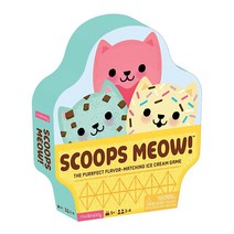 Mudpuppy Scoops Meow! 게임 빠른 진행의 메모리 매칭 게임 쉬운 플레이 색상 매칭 및 패턴 인식 가르침 2-4명의 플레이어에게 이상적 만 5세 이상 아동용, Scoops Meow