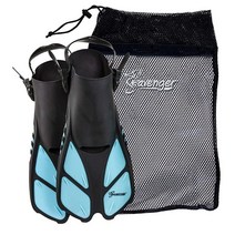 Seavenger 토페도 수영 핀/플립퍼와 잠을 위한 기어 백 여행에 완벽 4440059431, Dodger Blue, XS/XXS
