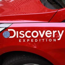 크레코 디스커버리 익스페디션 차량용스티커(소) 자동차 데칼스티커 소사이즈, 1개, 화이트