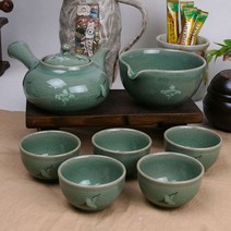 [리빙채움] 청자 운학 5인 다기세트(8p)_G01791C, CU리채 공베상 재입고 본상품선택