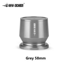 도징컵 EK43 용 알루미늄 58mm 에스프레소 파우더 피커 수신기 그라인더 브루잉 볼 컵 커피 탬퍼 바리스타, 02 Grey_01 58mm
