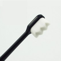 제이룸 만모칫솔 만개 솜털 극세사 다모 만세 만솔 초 미세모 교정 몸 칫솔, 1개, 블랙굴곡