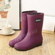 여성 부츠 신발 레인부츠 장화 방수 미끄럼 방지 워터 슈즈 고무 신발 오버슈즈 패션