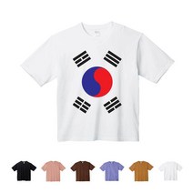 TCTo-007 태극기 대한민국 국기 오버핏 반팔티셔츠