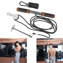 홈트 피트니스 풀다운 머신 어태치먼트 diy tricep rope cable pulley system for training home, 없음