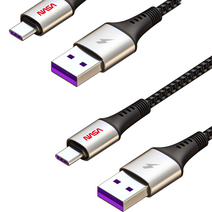 [NASA 나사] 2A USB 2개입초고속충전 데이터케이블 1.5M, C타입 + C타입