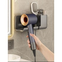 후니베어 벽걸이형 심플 드라이기 거치대, 블랙, 기본형, 1개