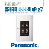 플래티마 Flatima 오디오용 바나나잭 터미널 4P 2구 콘센트 신동아ES 교체 음향설비 전기용품