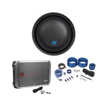 ALPINE S-W10D2 10인치 1800와트 카 오디오 서브우퍼 DVC 서브+모노 앰프+앰프 키트