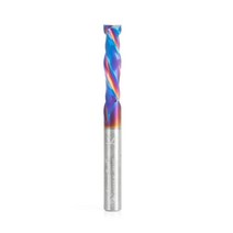 Amana 도구 46712K CNC SC Spektra 익스트림 툴 라이프 코팅 장붓구멍 압축 나선형 0.6cm 깊이 x 2.5cm 높이 6.4cm 길이 자작나무 합판용 플루트 라