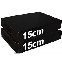 충격 흡수 매트 데드 리프트 패드 바벨 쿠션 헬스보드, (블랙) 60x80x15CM
