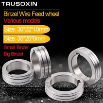용접 노즐 빈젤 와이어 피더 휠 롤러 0.8mm 1.0mm 1.2mm 더블 사이즈 피딩 머신, Big Size 1.0-1.2MM