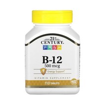 21세기센트리 비타민B12 500mcg 110캡슐 코발라민, 110정, 1개, 110정
