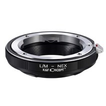 K&F Concept 마운트 어댑터 Leica M 렌즈- Sony Alpha Nex E 카메라 장착용 렌즈 어댑터 링 LM-NEX 마운트 렌즈