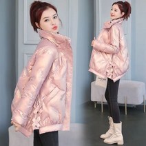 구스 다운 롱패딩 남자 여자 경량 여성의 차가운 코트 파카 광택 패딩 자켓 롱 소매