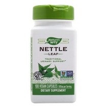Natures Way 네틀 리프 435mg 베지테리안 캡슐, 100개입, 3개