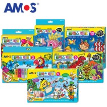 아모스 스티커 물감 글라스데코, 3번 (야광)