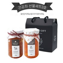 건강차 잼 선물세트 3호 꿀생강차+꿀도라지대추차 명절 효도 선물 (250g×2ea) 자연발효숙성, 단품, 단품