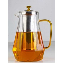 초대형 두꺼운 유리 주전자 차 만들기, 1L 목련 냄비 1200ml 싱글냄비