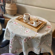 타샤리빙 사각 4인용 6인용 순면 식탁보 패브릭 레이스 특면 원형사각, 150X150cm, 혼합색상