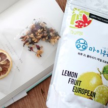 ㅎㅎ마이워터 레몬유러피언 1주일 물마시기 프로젝트 / 과일티백 7ea + 과일슬라이스 7ea / 향과 맛이 다른 독일에서 온 원료