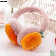 보온 가득 야활 필수 아템 과일과 사랑스러운 부드러운 플러시 스키 헤드폰 여성용 모피 털 이어 플랩 방, 03 EZ3