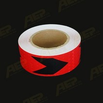 벤츠트럭부품흰색 빨간색 노란색 반사 스트립 5cm x 3m 자동차 반사 스티커 자전거, 빨간색과 검은색, 2pcs 5cm x 3m 길이