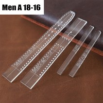 가죽공방 가죽공예도안 가죽공방 서류가방 가죽필통만들기 가죽프레스기 도안 DIY 가죽 지갑 크래프트 종이 패턴 여성공예 도구 투명 아크릴 시계 스트랩 템플릿 홈 diy 45, 남자-a18-16-1set